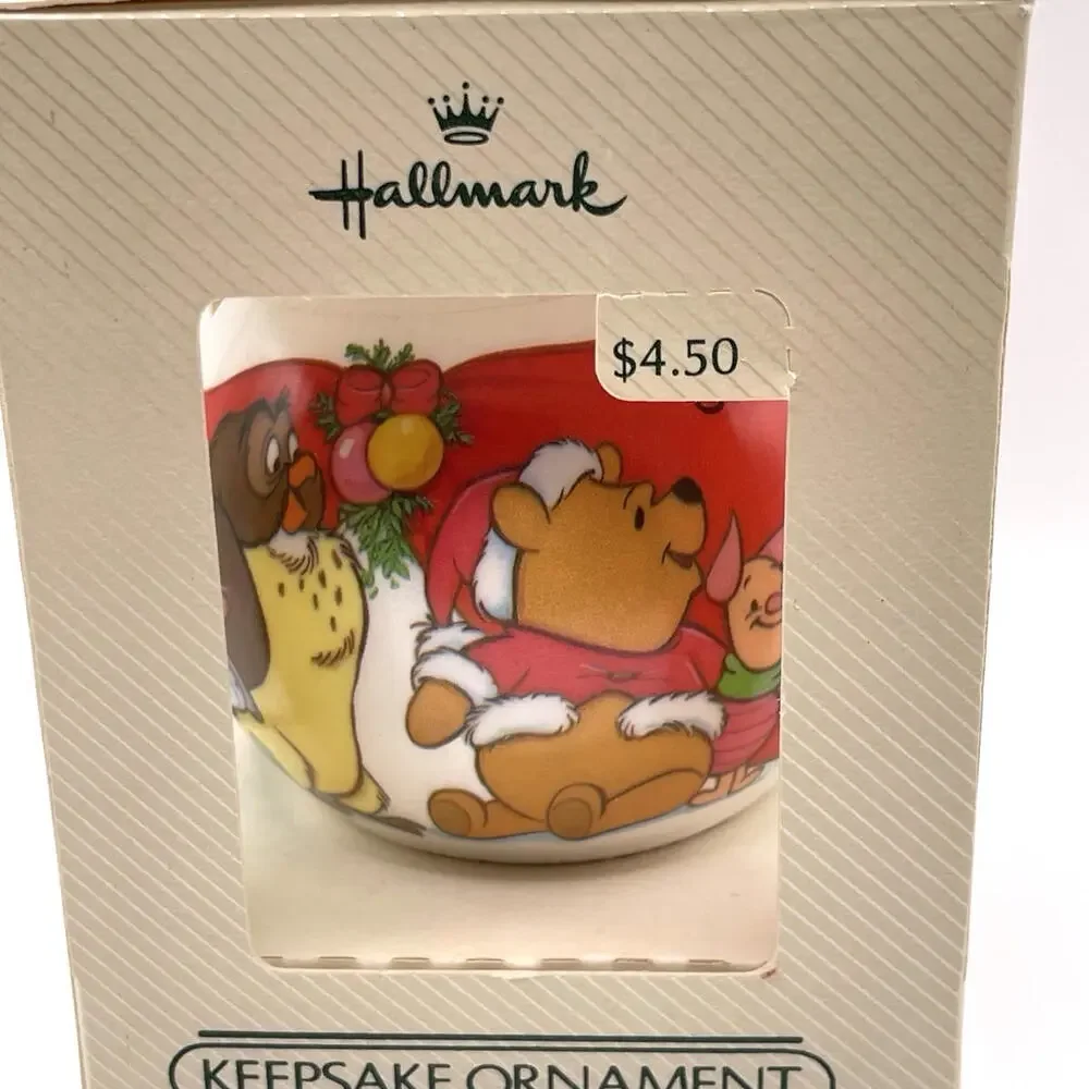 1984 Hallmark Winnie The Pooh Baby's Second Christmas Ornament In Box‎